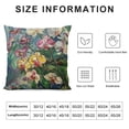 thumbnail image 5 of Hibiscus Throw Pillow Covers Vintage Pink White Flower Floral Green Leaf Vase Nature Decorative Cushion Case for Merry Christmas Men Women Home Cotton Linen, 5 of 5