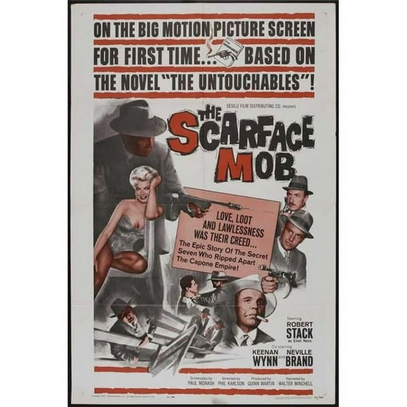 Pop Culture Graphics MOVIB20510 Scarface Mob Movie Poster Print, 27 x 40