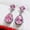 E1357, variant on AEXTO eardrop Wedding Earrings for Women Cubic Zirconia Dangle Bridal Earrings 925 Sterling Silver Post Pear Cut Earring for Prom Bridesmaid