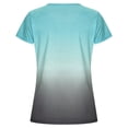 thumbnail image 2 of Special Gradient Color Print T-shirt Plus Size Women Summer Tops, 2 of 3