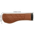 thumbnail image 2 of Raindrops Bike Handle Bars Grip Vibration Reduction Rubber Brown 1 Pair 5.1x2in, 2 of 8