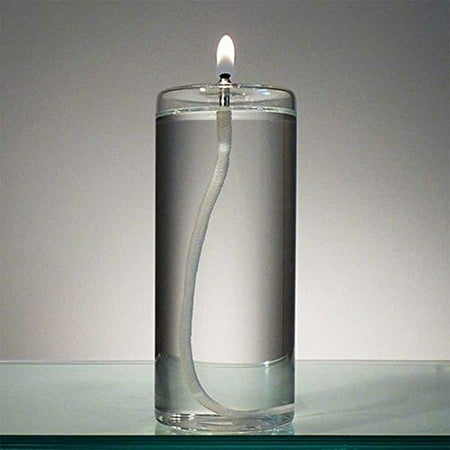 Glass Pillar Candle Oil Lamps are Available in 4", 5" and 6" Sizes.