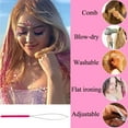 thumbnail image 4 of Tinsel Hair Extensions 90cm Hair Accessories Fairy Hair Tinsel Kit with Tool Tinsel Hair for Women Girls kids Sparkly Gifts - Style:Style 2, 4 of 5