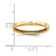 thumbnail image 4 of 14k Polished Size 8 Bezel-set 1/10 carat Diamond Complete Eternity Band, 4 of 5