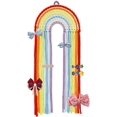 thumbnail image 5 of Tapiz de pared de 1 pieza, decoración nórdica ins, horquilla de arcoíris para niños y niñas, almacenamiento en el hogar, colgante de pared tejido, 54*24cm, 5 of 5