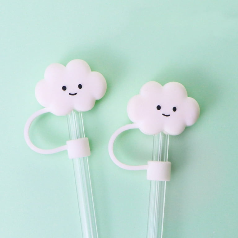 Umbrella for Drinks for Kids Simply Slender Covers Cloud Straw Cover Cloud  Cloud Straw Toppe Traw Covers Cap Cloud For Reusable Cloud Shape Straw