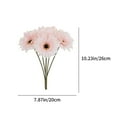 thumbnail image 3 of Zmeidao Artificial Gerbera Flower Realistic Fake Daisy Flowers Bridal Wedding Bouquet for Home Garden Wedding Party Decorations, 3 of 6