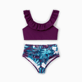 thumbnail image 2 of PatPat Family Matching Tropical Plants and Floral Print Swim Trunks or Halter two-piece Swimsuit, 2 of 6