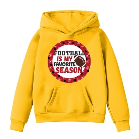 

Sweatshirts for Teen Girls Football Fans Player Sports Retro Rugby Pullover Long Sleeve Warm Fashion Hooded Boys Fashion Hoodies & Sweatshirts