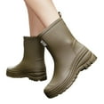 thumbnail image 6 of KANG Women's Rain Shoes Stylish Outdoor Thick Sole Comfortable All Season Wear Asgard Women's Mid Calf Rain Boots Collar Gardening Boots Ultra Lightweight Portable Garden Shoes, 6 of 9