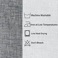 thumbnail image 4 of Hiasan 2 Pack Faux Linen Rectangle Tablecloth - Wrinkle and Stain Resistant Washable Table Cloth for Kitchen Dining Room Holiday Table Cover for Party Dinner, Grey, 60 x 102 Inch, 4 of 4