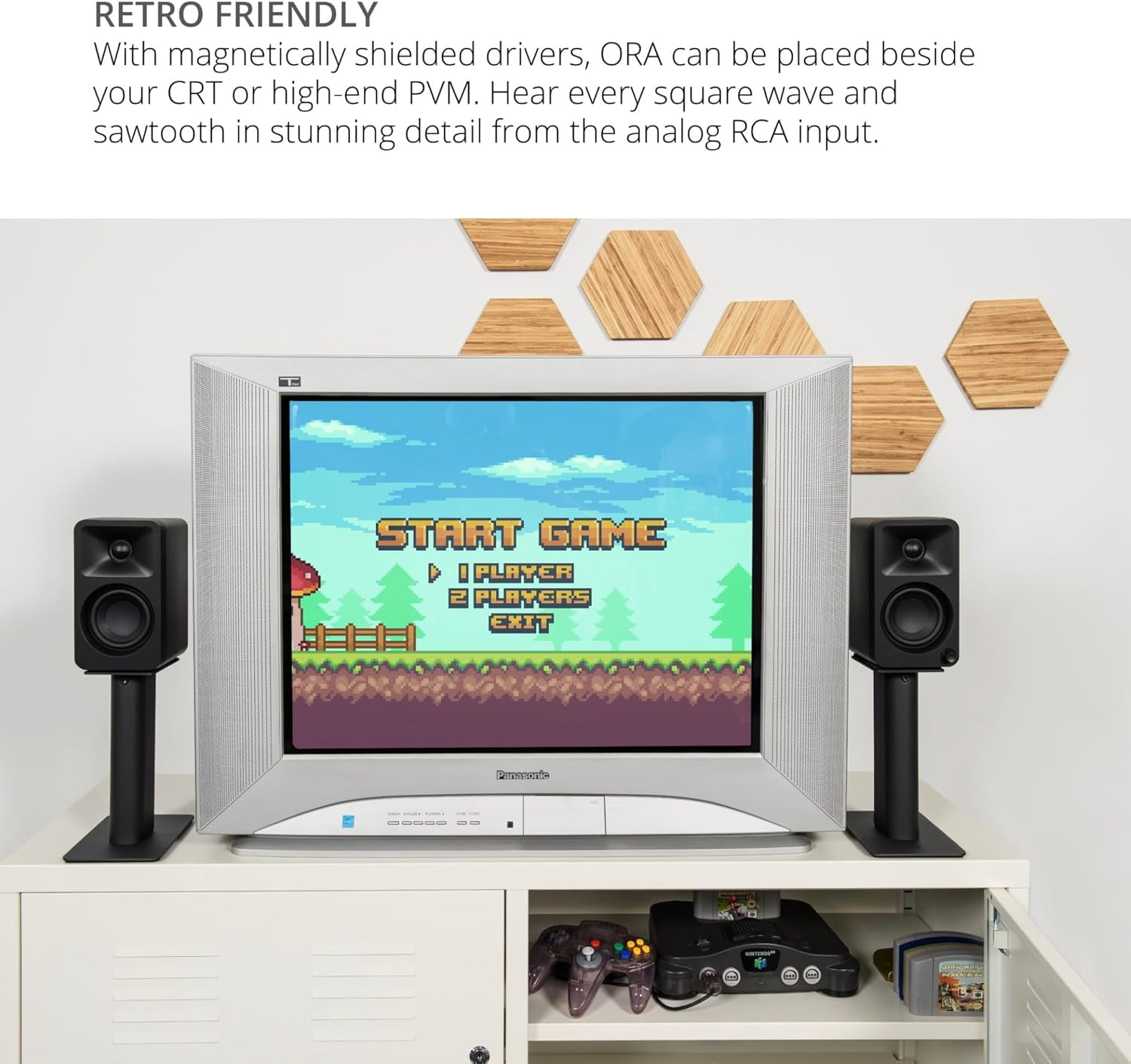 Kanto ORAMW Powered Reference Bluetooth Desktop Speakers - White Pair with 3 Year Amber Protection Plan (2024)