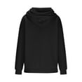 thumbnail image 5 of Womens Oversized Hoodies with Front Pocket Cotton Fleece Lined Winter Fall Casual Pullover Top Hooded Sweatshirt (S, Black), 5 of 6