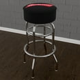 thumbnail image 5 of Trademark Gameroom Budweiser Bowtie Red/Black Bar Stool with Padded Seat, 5 of 5