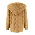 thumbnail image 3 of Cozy Women’s Autumn Winter Open Front Cardigan Casual Fuzzy Knit Sweater Jacket For Daily Wear Women Hooded Winter Coat Winter Vest for Women plus Size Jackets And Coats Light Medium Heavy Weights, 3 of 4