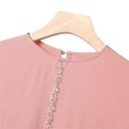 thumbnail image 6 of NMMUED Abayas for Women Muslim Dresses for Women Abaya Dress for Women Muslim Set Long Sleeve Dress Shirt with Pants /, Pink XXXXXL, 6 of 9