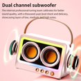 thumbnail image 5 of Kyusrd 360 Degree Stereo Sound Effect Long Battery Life Cool RGB Lighting Support Series Mirror Transparent Screen 5.3 Bluetooth Sound System, 5 of 8