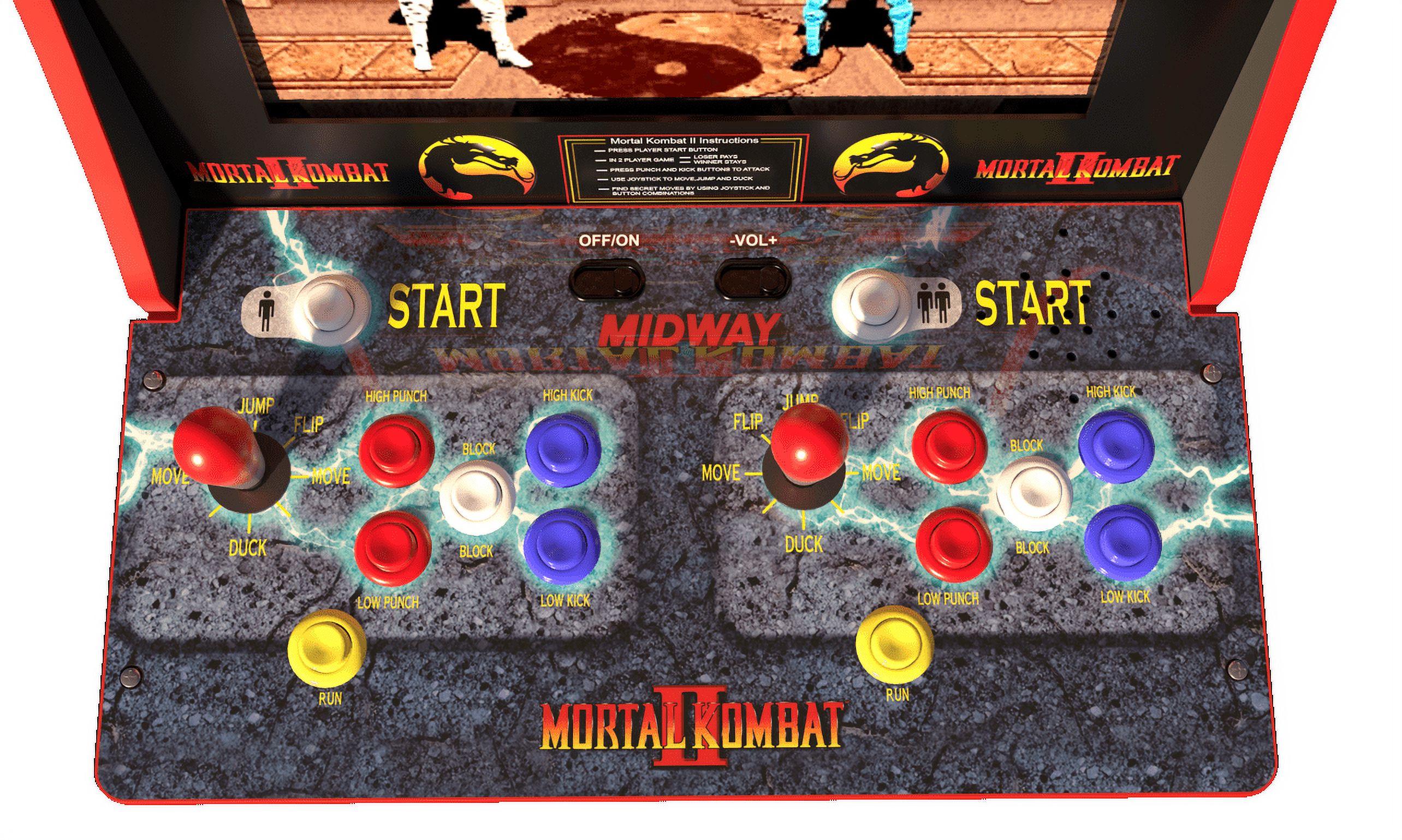 Mortal Kombat Arcade Machine w/ Riser, Arcade1UP (Includes Mortal Kombat I, II, III) - image 4 of 5