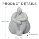 thumbnail image 3 of Figuras de señora gorda de resina, adornos de escritorio, estatuas de Yoga para mujer, artesanía (abrazo sentado), 3 of 8