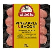 Aidells Smoked Chicken Sausage, Pineapple & Bacon, 12 oz. (4 Fully Cooked Links)