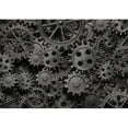 thumbnail image 2 of wall26 - Many Old Rusty Metal Gears or Machine Parts - Removable Wall Mural | Self-Adhesive Large Wallpaper - 100x144 inches, 2 of 5
