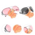 thumbnail image 4 of 2 piezas de gafas para la nariz de cerdo gafas decorativas decorativas de gafas de cosplay para el carnaval de halloween rosa plateado, 4 of 7