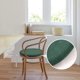 thumbnail image 1 of Cojín redondo Sailing reversible para silla de taburete de bar verde oscuro lavable, 1 of 5