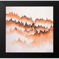 thumbnail image 2 of Atelier B Art Studio 12x12 Black Modern Framed Museum Art Print Titled - Distant Mountains, 2 of 5