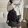 thumbnail image 4 of Mochila Impresa Mochilas para Mujeres Ajustables Strep Studing Bag () Negros, 4 of 9