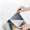 thumbnail image 4 of 10PCS 3D Marble Effect Tile Stickers Waterproof Self Adhesive Panels for Bathroom Kitchen Wall Floor Renovation Home Decor, 4 of 9