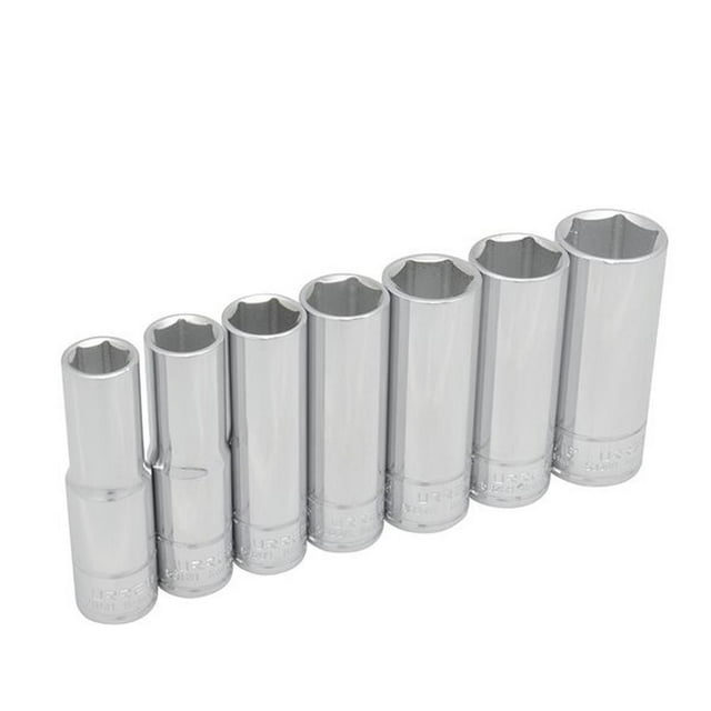 Juego De 7 Dados Largos En Pulgadas 1/2 6 Puntas Urrea Urrea 5300H