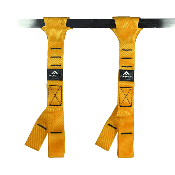 Fitactic Upgraded 1 Pair Eagle Loops Grip for Finger Thumb Hand Wrist Forearm Arm Strengthening Training (Yellow)