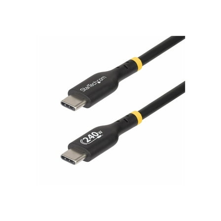 StarTech 6FT USB-C M/M Charging Cable Black USB2EPR6F