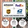 thumbnail image 4 of Package Delivery Sign, Delivery Instructions FedEx Amazon Ups USPS Sign, 12x18 Aluminum, 4 of 8