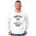 thumbnail image 5 of Best Llama Uncle Fathers Day Birthday Men's Long Sleeve Tee T Shirt Brisco Brands L, 5 of 6