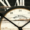 thumbnail image 3 of Zentique 32 in. Round Wooden Wall Clock, 3 of 3