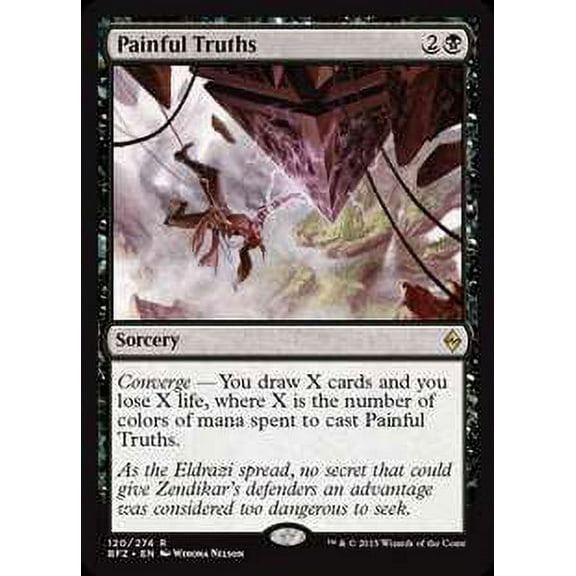 MtG Battle for Zendikar Rare Painful Truths (Foil) #120