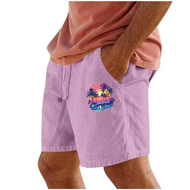 Pantalones Cortos para Hombre Cintura Elástica con Bolsillos Color Sólido Casual Cordón Suelto Pantalones Cortos de Ejercicio