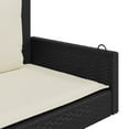 thumbnail image 5 of vidaXL Swing Bench with Cushions Black 119x56x48 cm Poly Rattan, 5 of 5