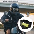 thumbnail image 2 of Unique Bargains 1Pc Universal Motorcycle Goggles Dimmable Sunglasses UV Protection Matte Black Yellow TPU PC, 2 of 6
