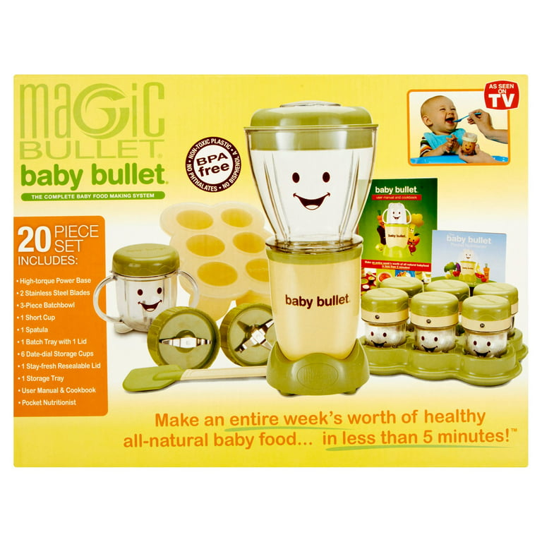 Baby Bullet BBR2001 Food Blender Processor System - Green for sale online