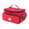 thumbnail image 1 of Bolsa de primeros auxilios vacía, bolsa de almacenamiento de gran capacidad, de suministros de emergencia, organizador de equipo de emergencia para, 1 of 8