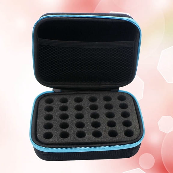 UPKOCH Aromatherapy Essential Oils Storage Box Dropproof EVA Blue 1Pack for Home Use