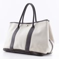 thumbnail image 2 of Pre-Owned Hermes HERMES Garden PM Tote Bag Toile H x Buffle Marron 2004 Beige/Brown... (Good), 2 of 8