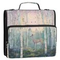thumbnail image 5 of FORMRS Zipper Binder with Shoulder Strap 2-inch Ring 500 Sheet Capacity File Bag, Night Deer, 5 of 5