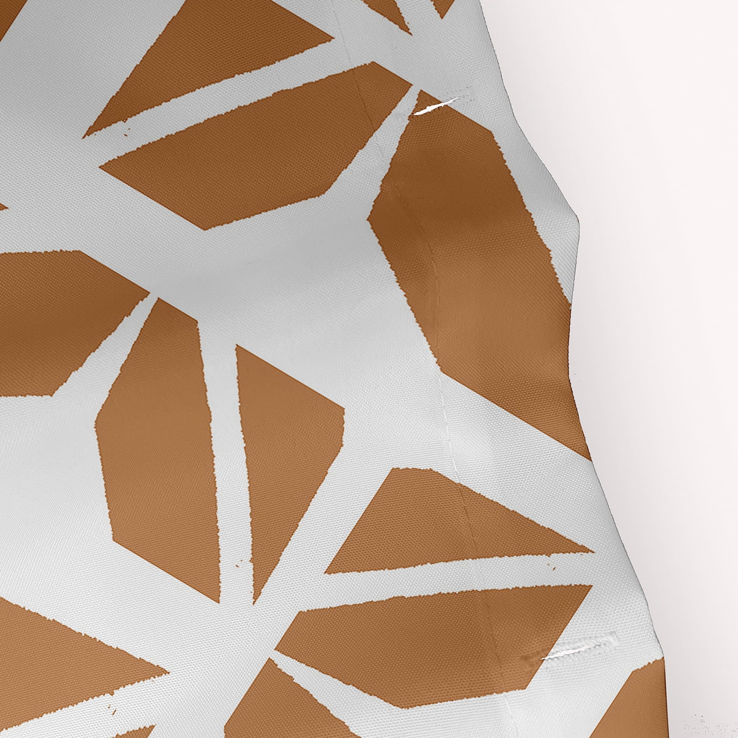 Simply Daisy 70" W x 73" L Kaleidoscope Graffiti Polyester Shower Curtain, Caramel [1 Ct]