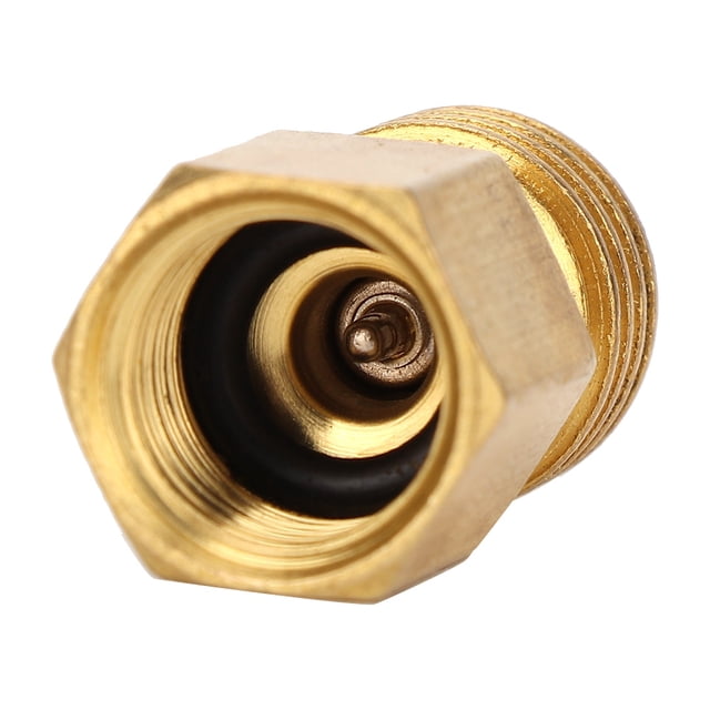 Ymiko Adaptador De Aire Acondicionado R134A, Conector Adaptador Macho 1/4SAE Hembra A 1/2ACME Compatible Con Aire Acondicionado De Coche R134A