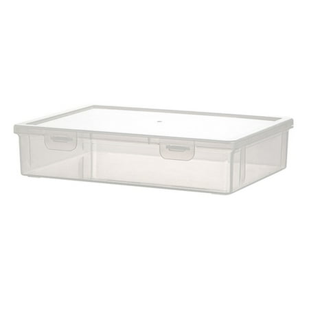 

kiskick Dust-proof A4/A5 Documents Storage Case: Buckle Design PP File Paper Storage Case for Office Organization