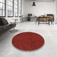 thumbnail image 4 of Ahgly Company Tapis d'Intérieur Lavables à la Machine, Carrés, Transitionnels, Rouges, 3 Pi Carrés, 4 of 7