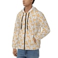 thumbnail image 3 of Goofa Corgi Dog Pattern Mens Full-zip Hoodie, Zip-up Pullover Hooded Sweatshirt, Kangaroo Pocket Hoodie Ideal for Daily Wear, Travel, and Home-Large, 3 of 5